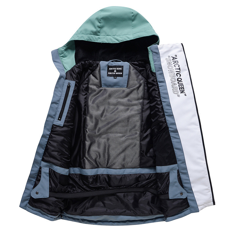 Vyriška slidinėjimo striukė Moteriška žieminė, šilta, atspari vėjui, nepralaidi vandeniui, kvėpuojanti moteriška vyriška snieglenčių striukė su gobtuvu sniego megztinis SK102