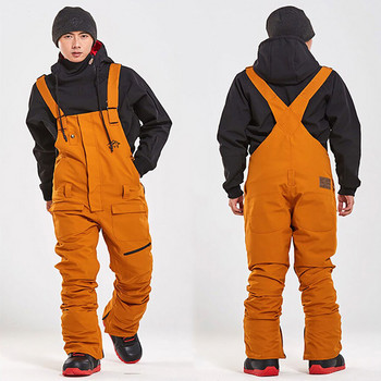 2022 Зимни нови ски панталони Дамски костюм за спорт на открито Сноуборд Ветроустойчив Водоустойчив гащеризон Ски костюми Снежни панталони Мъжки гащеризон