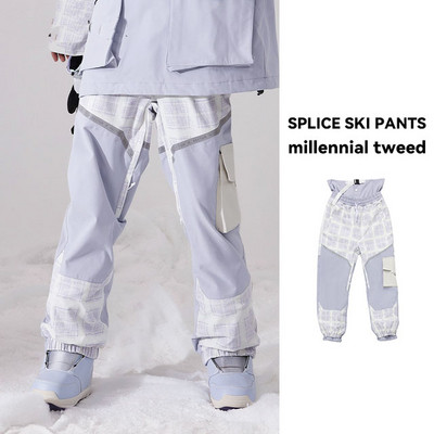 Naujos žieminės slidinėjimo kelnės Vyriškos snieglenčių kelnės moteriškos vėjui atsparios vandeniui atsparios sniego rūbai kelnės Šiltos kvėpuojančios šiluminės žygio kelnės