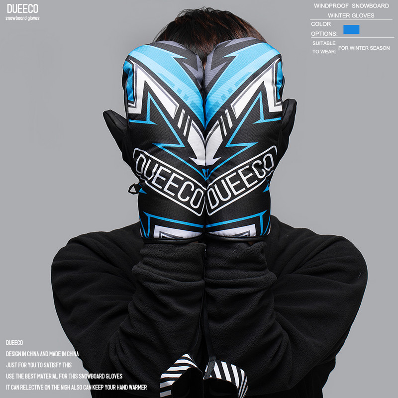 Slidinėjimo pirštinės DUEECO Termoapsauginės pirštinės Slidinėjimo pirštinės su virintu pirštu