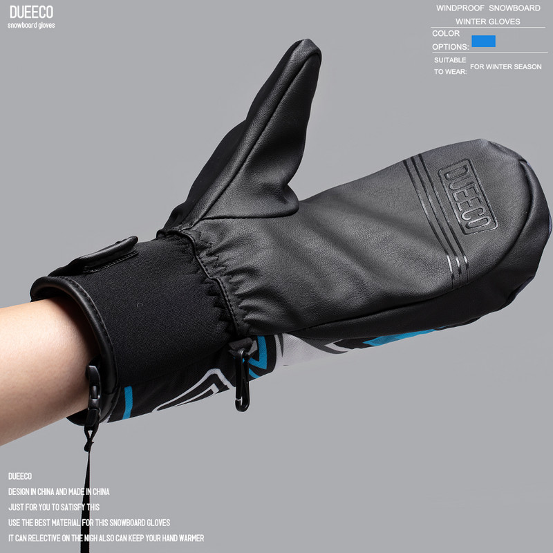 Slidinėjimo pirštinės DUEECO Termoapsauginės pirštinės Slidinėjimo pirštinės su virintu pirštu