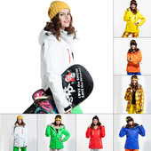 Snieglenčių kostiumas vyrams ir moterims žieminis šiltas storėjantis vandeniui nepralaidus kvėpuojantis slidinėjimo kostiumas lauko slidinėjimo gobtuvas Ski Suit Striukė