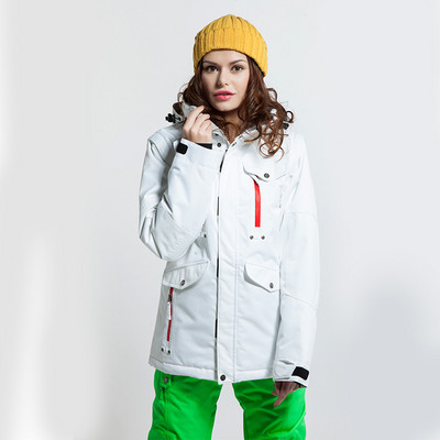 Snieglenčių kostiumas vyrams ir moterims žieminis šiltas storėjantis vandeniui nepralaidus kvėpuojantis slidinėjimo kostiumas lauko slidinėjimo gobtuvas Ski Suit Striukė