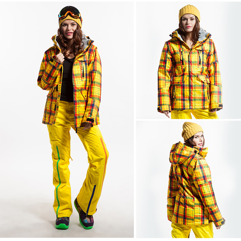 Snieglenčių kostiumas vyrams ir moterims žieminis šiltas storėjantis vandeniui nepralaidus kvėpuojantis slidinėjimo kostiumas lauko slidinėjimo gobtuvas Ski Suit Striukė