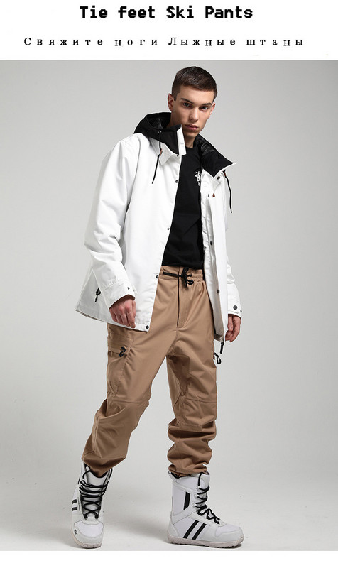 Naujas kaklaraištis pėdų dėvėjimas Moterų ir vyrų ledo ir sniego kelnės snieglentininkų drabužiai kelnės slidinėjimo kostiumas, 15K neperšlampamas kombinezonas