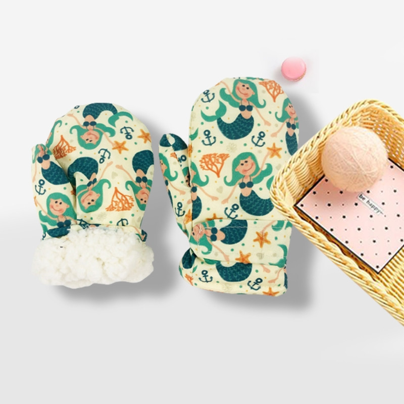 Sniego pirštinės kūdikiams berniukams, vandeniui atsparios slidinėjimo pirštinės, vilnos pamušalas mažiems mergaitėms, vėjui atsparios šiltos pirštinės, skirtos snieglenčių sportui lauke