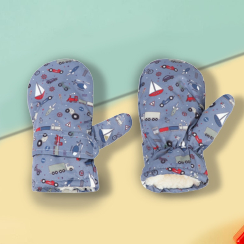 Sniego pirštinės kūdikiams berniukams, vandeniui atsparios slidinėjimo pirštinės, vilnos pamušalas mažiems mergaitėms, vėjui atsparios šiltos pirštinės, skirtos snieglenčių sportui lauke