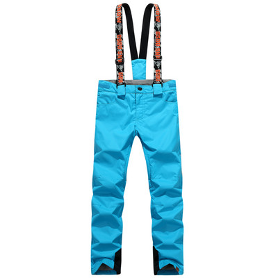 Pantaloni de zăpadă Blet de marca GS pentru femei Pantaloni de snowboarding în aer liber Salopete de schi 10K, impermeabile, pentru alpinism, pantaloni cu curele pentru fete