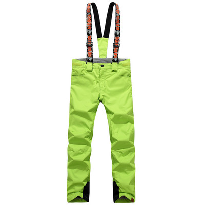 Pantaloni de zăpadă Blet de marca GS pentru femei Pantaloni de snowboarding în aer liber Salopete de schi 10K, impermeabile, pentru alpinism, pantaloni cu curele pentru fete