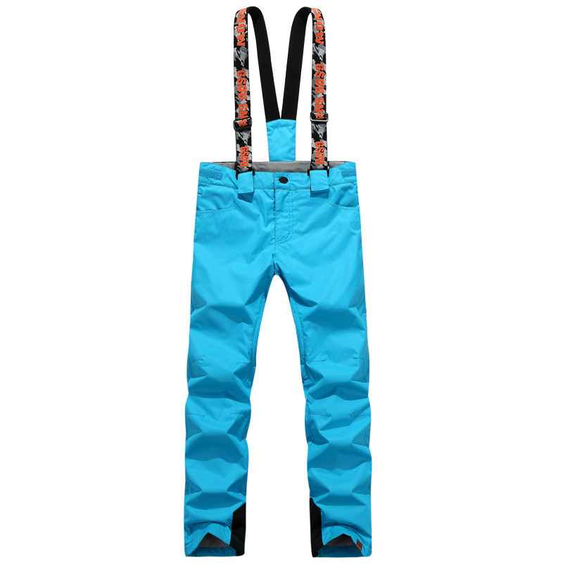Pantaloni de zăpadă Blet de marca GS pentru femei Pantaloni de snowboarding în aer liber Salopete de schi 10K, impermeabile, pentru alpinism, pantaloni cu curele pentru fete