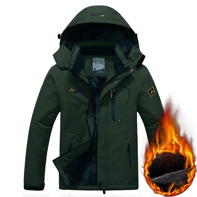 TWTOPSE Vyrai Dviračiai Žvejyba Neperpučiami vėjo žygiai Stovyklavietės vilnos lauko paltas Žieminis atsparus vandeniui sportinis snieglenčių sportas slidinėjimas šilta striukė