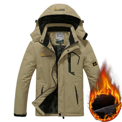 TWTOPSE Vyrai Dviračiai Žvejyba Neperpučiami vėjo žygiai Stovyklavietės vilnos lauko paltas Žieminis atsparus vandeniui sportinis snieglenčių sportas slidinėjimas šilta striukė