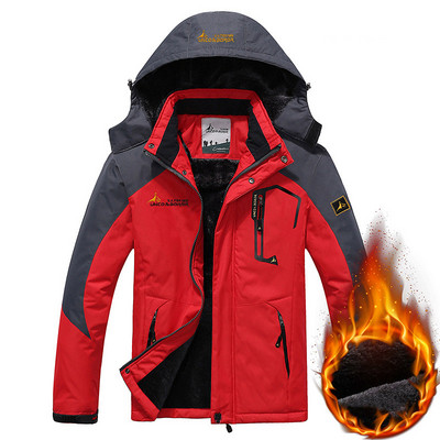 TWTOPSE Vyrai Dviračiai Žvejyba Neperpučiami vėjo žygiai Stovyklavietės vilnos lauko paltas Žieminis atsparus vandeniui sportinis snieglenčių sportas slidinėjimas šilta striukė