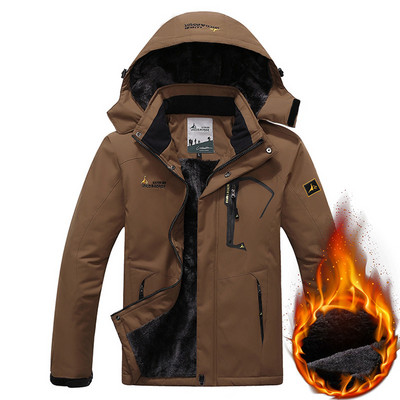 TWTOPSE Vyrai Dviračiai Žvejyba Neperpučiami vėjo žygiai Stovyklavietės vilnos lauko paltas Žieminis atsparus vandeniui sportinis snieglenčių sportas slidinėjimas šilta striukė