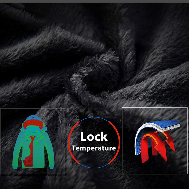 TWTOPSE Vyrai Dviračiai Žvejyba Neperpučiami vėjo žygiai Stovyklavietės vilnos lauko paltas Žieminis atsparus vandeniui sportinis snieglenčių sportas slidinėjimas šilta striukė