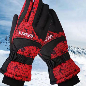 Winter Riding Gloves Winter Warm Gloves Cycling Gloves Warm Road Mountain Bicycle Gloves For Running Driving Πεζοπορία και σκι