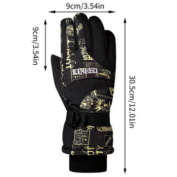 Winter Riding Gloves Winter Warm Gloves Cycling Gloves Warm Road Mountain Bicycle Gloves For Running Driving Πεζοπορία και σκι