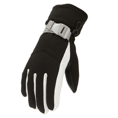 Žiemos šiltos sportinės dviračių snieglenčių pirštinės Moteriškos plius aksominės storinančios slidinėjimo pirštinės Lauko motociklų važiavimo sniego pirštinės