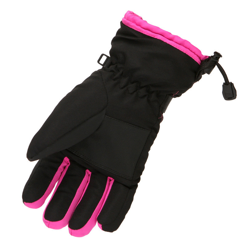 Žiemos šiltos sportinės dviračių snieglenčių pirštinės Moteriškos plius aksominės storinančios slidinėjimo pirštinės Lauko motociklų važiavimo sniego pirštinės