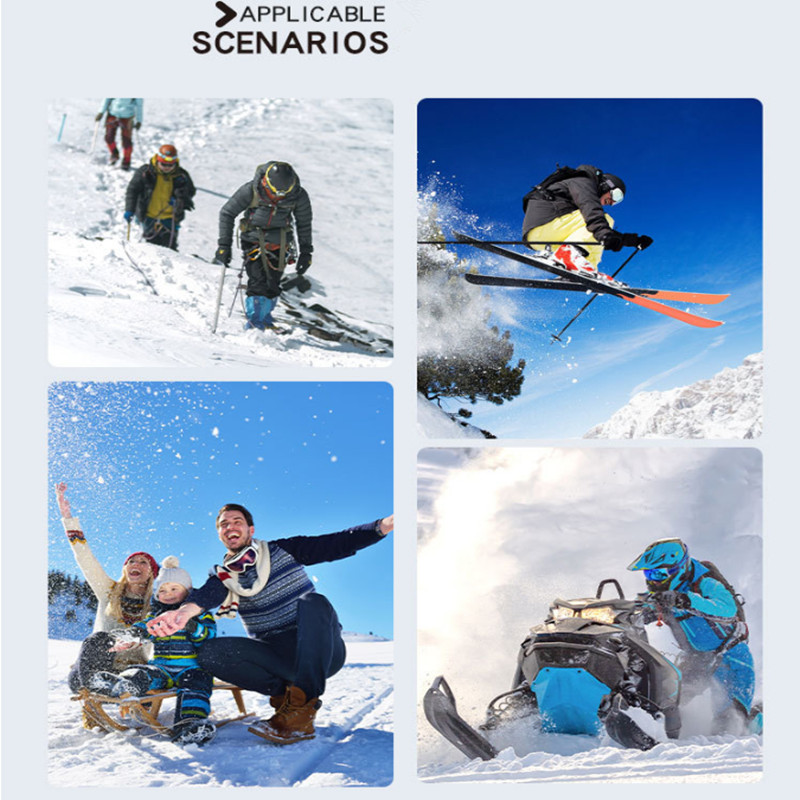 Slidinėjimo pirštinės žiemos apsauga nuo šalčio Outdoor Plus Velvet vandeniui atsparios šiltos pirštinės sustorėjusios jodinėjimo kelionės pirštinės su jutikliniu ekranu