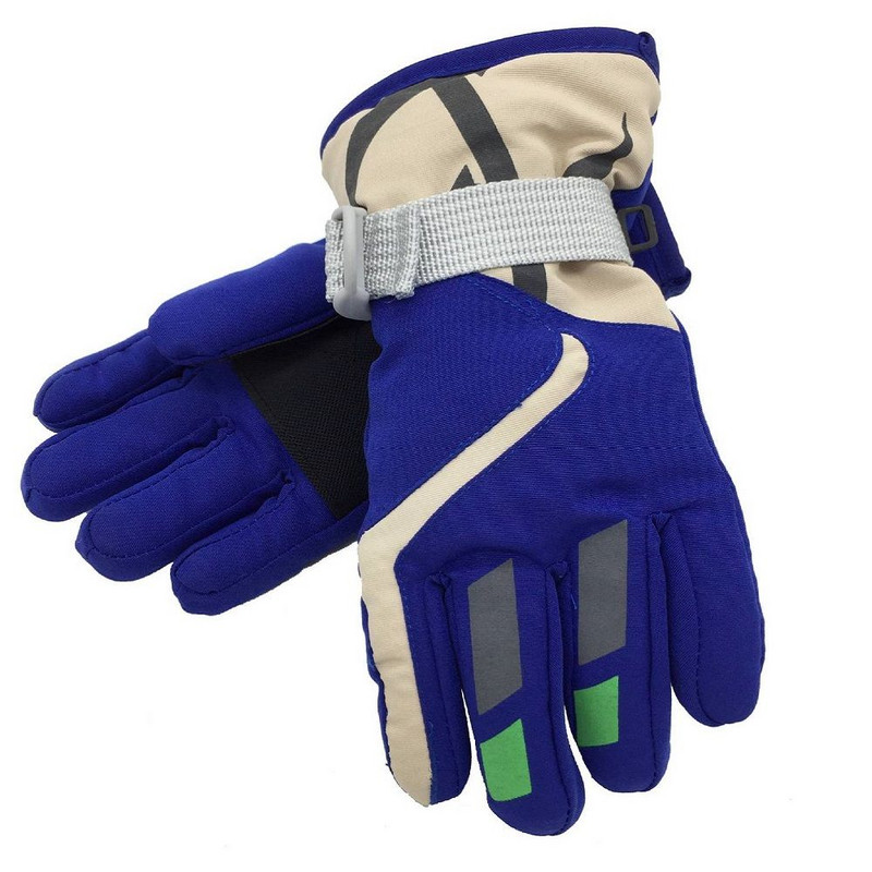 Terminės slidinėjimo pirštinės vaikams, vaikams, žieminės vilnos, vandeniui atsparios šiltos, snieglenčių sportinės, snieglentės vaikams, pirštinės pilnos, skirtos važinėti slidėmis