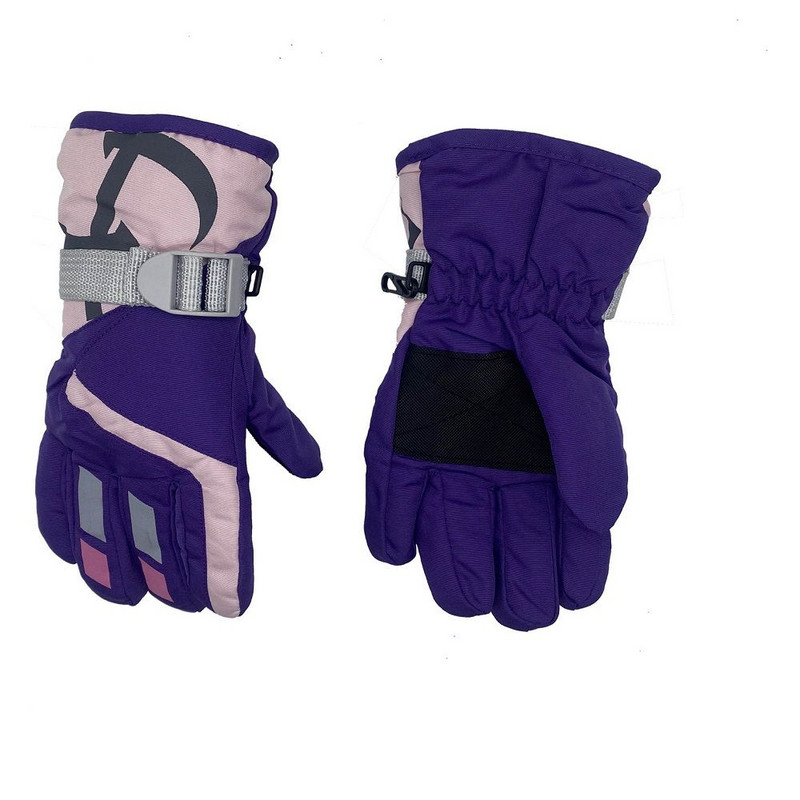 Terminės slidinėjimo pirštinės vaikams, vaikams, žieminės vilnos, vandeniui atsparios šiltos, snieglenčių sportinės, snieglentės vaikams, pirštinės pilnos, skirtos važinėti slidėmis