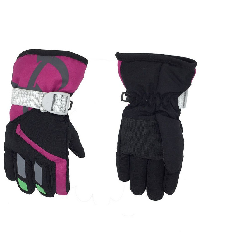 Terminės slidinėjimo pirštinės vaikams, vaikams, žieminės vilnos, vandeniui atsparios šiltos, snieglenčių sportinės, snieglentės vaikams, pirštinės pilnos, skirtos važinėti slidėmis