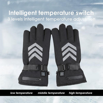 Трискоростен термостат Електрическо отопление Отразяващи работни ръкавици Мотоциклет Автомобил Ски Отоплителни ръкавици Захранване от литиева батерия