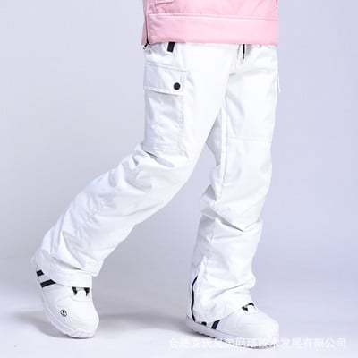 Slidinėjimo kelnės, atsparios vėjui, vandeniui, šiltos ir kvėpuojančios sniego kelnės vyrams ir moterims Žieminės snieglenčių sportinės lauko kelnės