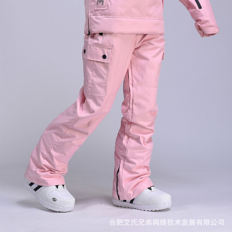 Slidinėjimo kelnės, atsparios vėjui, vandeniui, šiltos ir kvėpuojančios sniego kelnės vyrams ir moterims Žieminės snieglenčių sportinės lauko kelnės