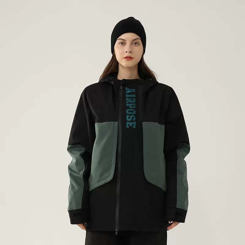 Žieminė nauja viršutinė slidinėjimo striukė Moteriška lauko sportinė snieglenčių striukė Vyriška slidinėjimo kostiumas su gobtuvu Pastorintas šiltas, vėjui atsparus, vandeniui atsparus drabužis