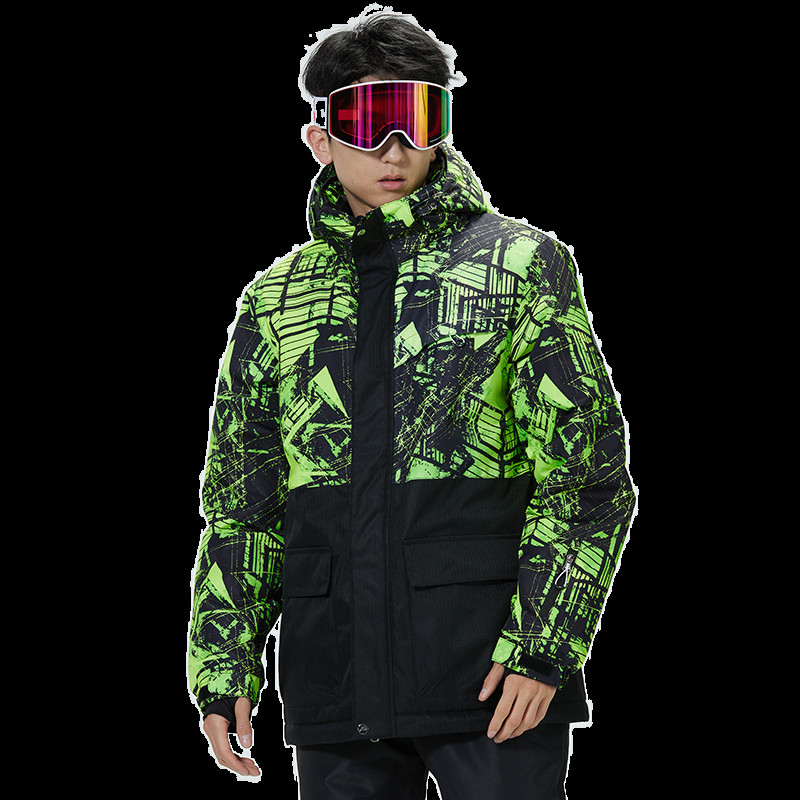 Vyriška žieminė striukė Vyriška slidinėjimo striukė Neperšlampama snieglenčių striukė Vyriška snieglenčių striukė Sportinė striukė Patchwork sniego pūkinė striukė vyrams