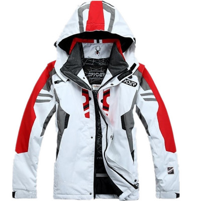 Itin šilta viršutinė snieglenčių striukė lauko slidinėjimo striukė vyrams su žiemine gobtuvu, šilta parkas vandeniui atspari sniego striukė žygiams kempingams slidinėti