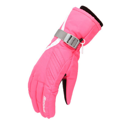 1 pora sniego slidinėjimo pirštinės Termiškai atsparios vėjui Motociklas Važiavimas dviračiu Stovyklavietės Žygiai Sportas Žvejyba Šiltos kumštinės pirštinės, moteriškos, mergaitės, raudonos