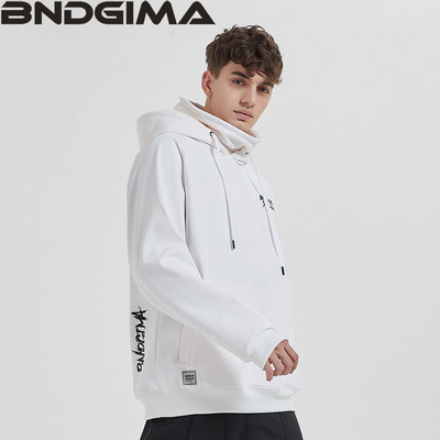 BNDGIMA Hoodie Moteriškas šiltas slidinėjimo kostiumas su gobtuvu Moteriškas vyriškas, atsparus vėjui, atspindintis slidinėjimo snieglenčių striukė Lauko drabužiai