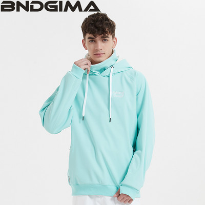 BNDGIMA Hoodie Moteriškas šiltas slidinėjimo kostiumas su gobtuvu Moteriškas vyriškas, atsparus vėjui, atspindintis slidinėjimo snieglenčių striukė Lauko drabužiai