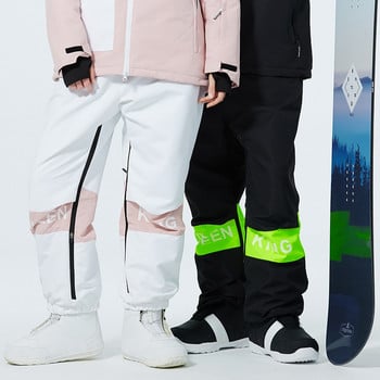 Нови мъжки дамски зимни панталони за сняг Висококачествени дишащи топли панталони за ски сноуборд Външни ветроустойчиви водоустойчиви панталони за сняг