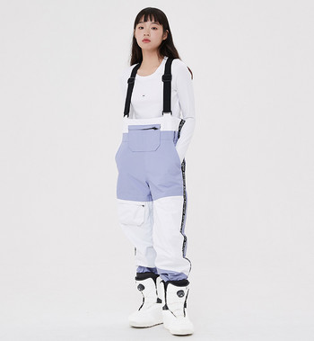 Γυναικείο παντελόνι σκι Νέο επαγγελματικό αδιάβροχο αδιάβροχο παντελόνι σνόουμπορντ Φαρδύ μωβ παντελόνι