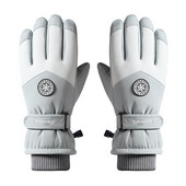 Pora slidinėjimo pirštinės Jutiklinis ekranas žiemos šiltos snieglenčių pirštinės, atsparios vandeniui žygiams dviračiu motociklams terminės sniego pirštinės 1 pora