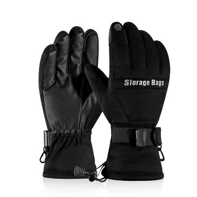 Vyriškos Moteriškos Slidinėjimo Pirštinės Žieminės Lauko Neperšlampamos Vėjui Neperšlampamos Storos Šiltos Vilnos snieglenčių pirštinės Dviračių sportui Slidinėjimo pirštinės su jutikliniu ekranu