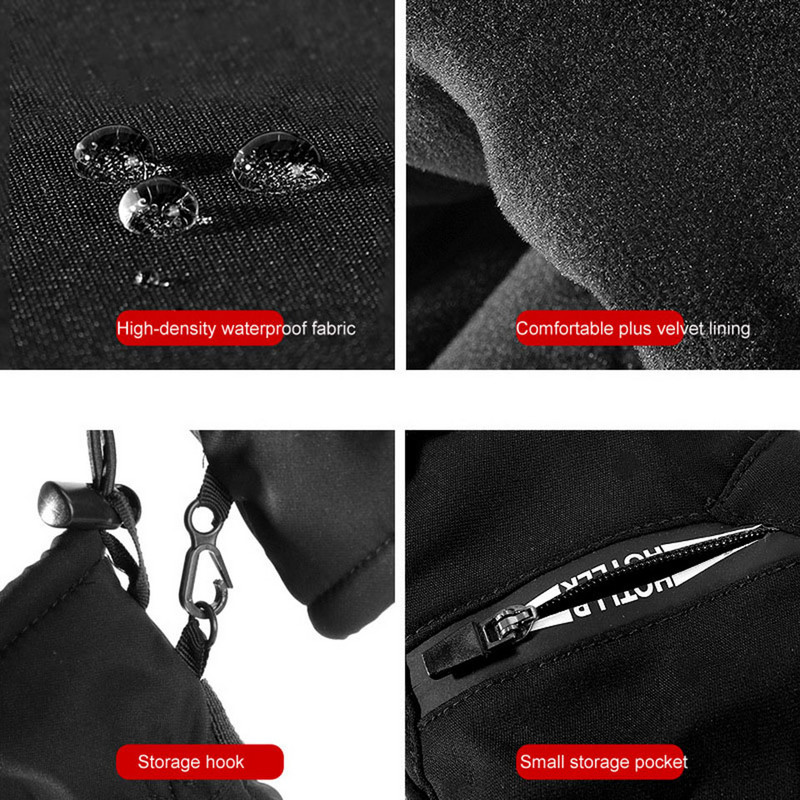 Vyriškos Moteriškos Slidinėjimo Pirštinės Žieminės Lauko Neperšlampamos Vėjui Neperšlampamos Storos Šiltos Vilnos snieglenčių pirštinės Dviračių sportui Slidinėjimo pirštinės su jutikliniu ekranu