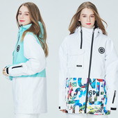 2022 m. Nauja Žiema Moterų Vyriški Lauko Sportiniai Drabužiai Slidinėjimas Snieglente Neperšlampamas Vėjas Neperšlampamas Šiltas Sniego švarkas Žygio Moutanin Paltas