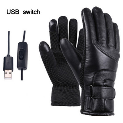 2021 NAUJOS Žiemos šildomos pirštinės Elektrinės šildomos pirštinės vandeniui atsparios vėjui jutiklinis ekranas USB maitinamos šildomos pirštinės vyrams, moterims
