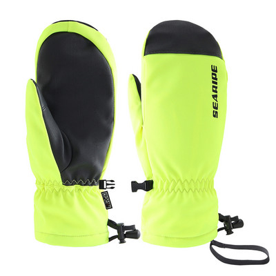 Lazeriu atspindinčios slidinėjimo pirštinės, viengubos dvisluoksnės, vandeniui atsparios dilimui atsparios, šiltos, prikimštos alpinizmo slidinėjimo pirštinės