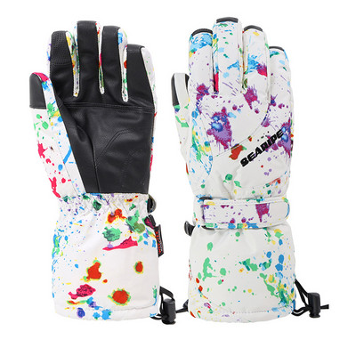 Slidinėjimo pirštinės, neperšlampamos, atsparios vėjui, šiltos slidinėjimo ir snieglenčių sportui vyrams, moterims, lauke, pirštinėms, važinėjimui motociklu, žiemos jutiklinis ekranas