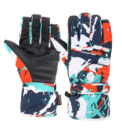 Slidinėjimo pirštinės, neperšlampamos, atsparios vėjui, šiltos slidinėjimo ir snieglenčių sportui vyrams, moterims, lauke, pirštinėms, važinėjimui motociklu, žiemos jutiklinis ekranas
