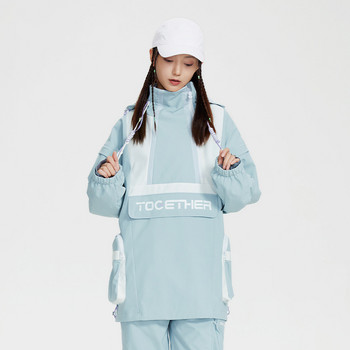 Γυναικεία νέα μπουφάν για σκι Μπουφάν για σνόουμπορντ για εξωτερικούς χώρους Αντιανεμικά αδιάβροχα κοστούμια σκι Ανδρικά μπλουζάκια χειμερινού ρουχισμού συν λεπτό βαμβακερό