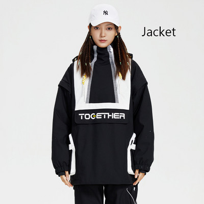 Moteriškos naujos slidinėjimo striukės Lauko snieglenčių striukės Neperpučiamos nuo vėjo ir vandeniui atsparios slidinėjimo kombinezonai Vyriški žieminiai drabužiai, plius plonos medvilnės