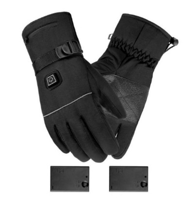 2022 m. karštai šildomos pirštinės, atsparios vandeniui, neslidus jutiklinis ekranas, 3,7 V įkraunamas akumuliatorius maitinamas elektrinis šildomas rankų šildytuvas, skirtas važinėti dviračiu