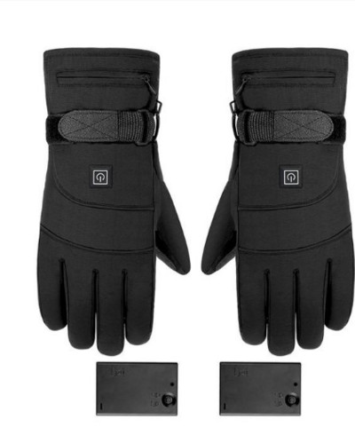 2022 m. karštai šildomos pirštinės, atsparios vandeniui, neslidus jutiklinis ekranas, 3,7 V įkraunamas akumuliatorius maitinamas elektrinis šildomas rankų šildytuvas, skirtas važinėti dviračiu